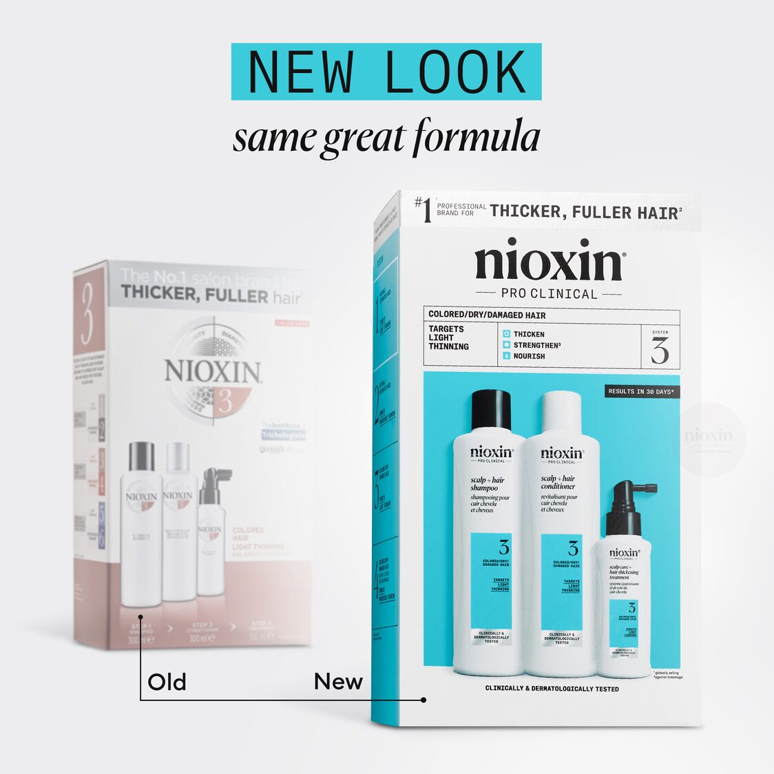 Nioxin System Kit 3 (Shampoo 150ml+Conditioner 150ml+Treatment 50ml)