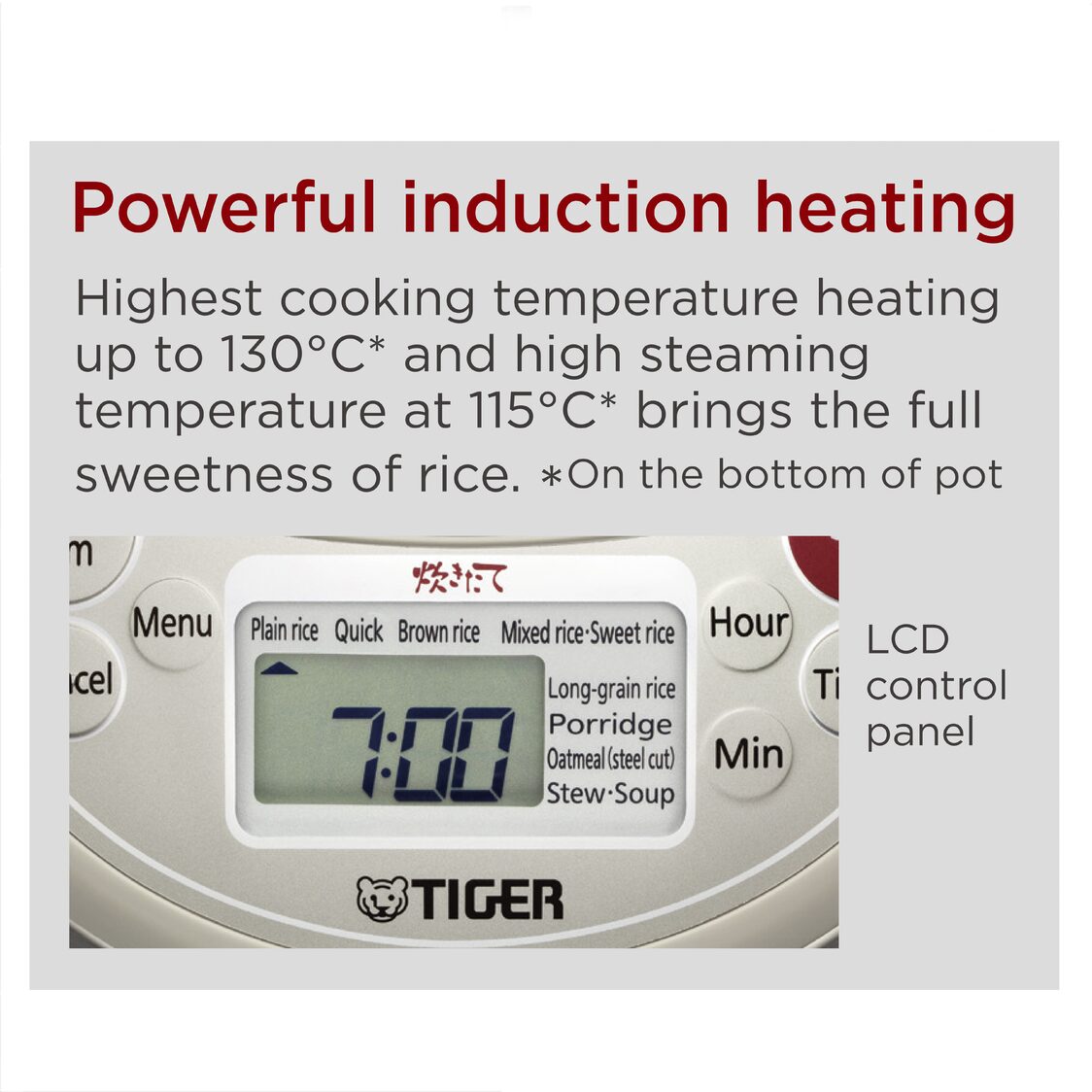 TIGER 3 Layer Induction Hearting Rice Cooker 1.8L (JKW-A18S)