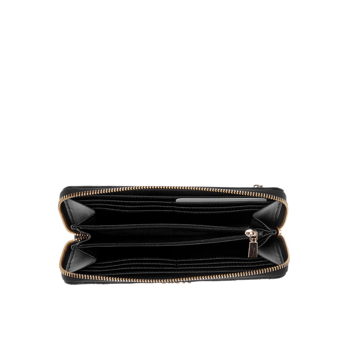 MIREMA SLG LARGE ZIP AROUND,BLACK