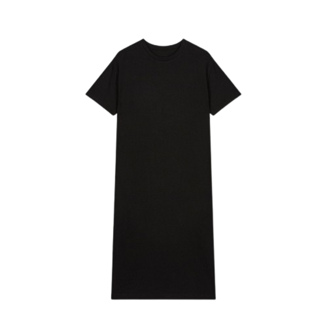 Jaju Women Smart Cotton Short Sleeve Lounge Dress Black