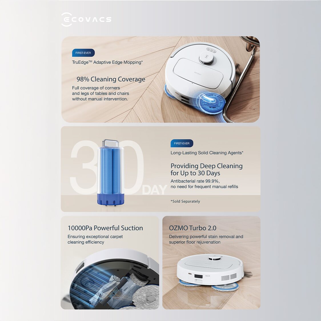 Ecovacs Deebot N30 Pro Omni
