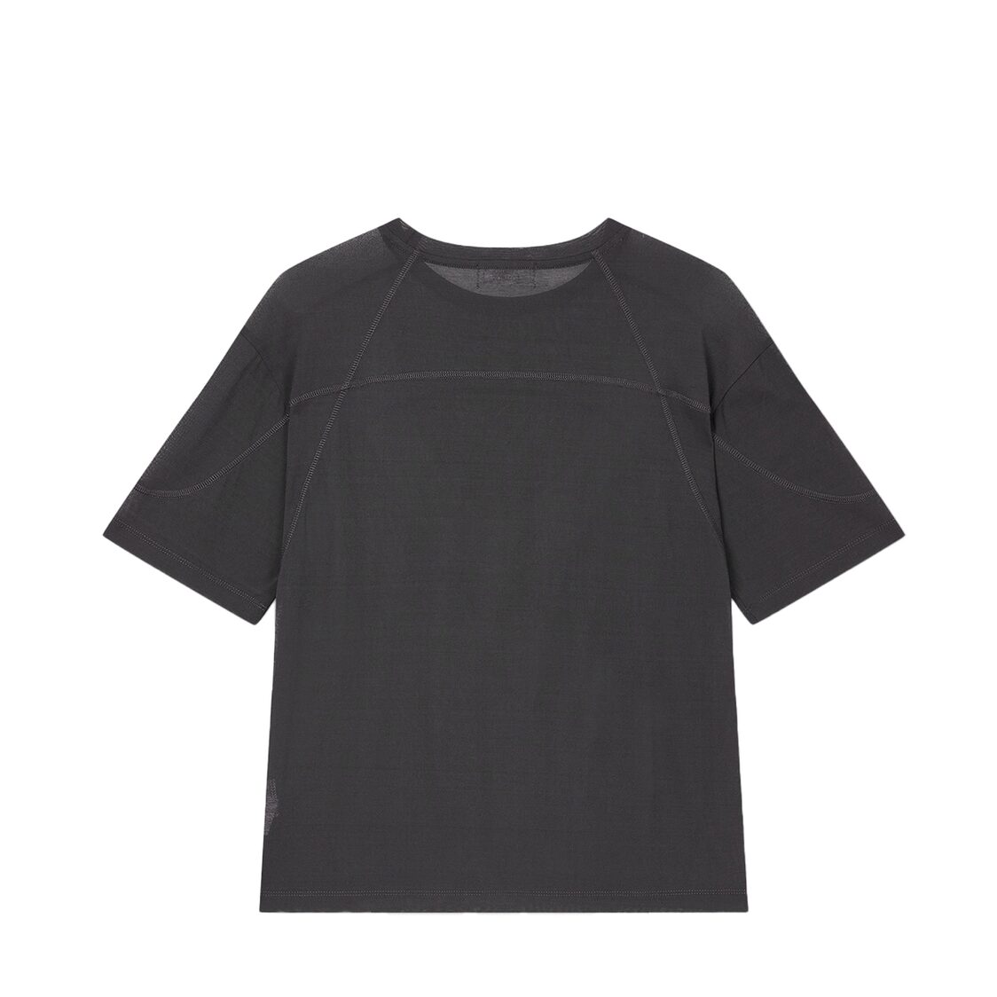 Studio Tomboy Seethrough Slit Short Sleeve T-Shirt Charcoal