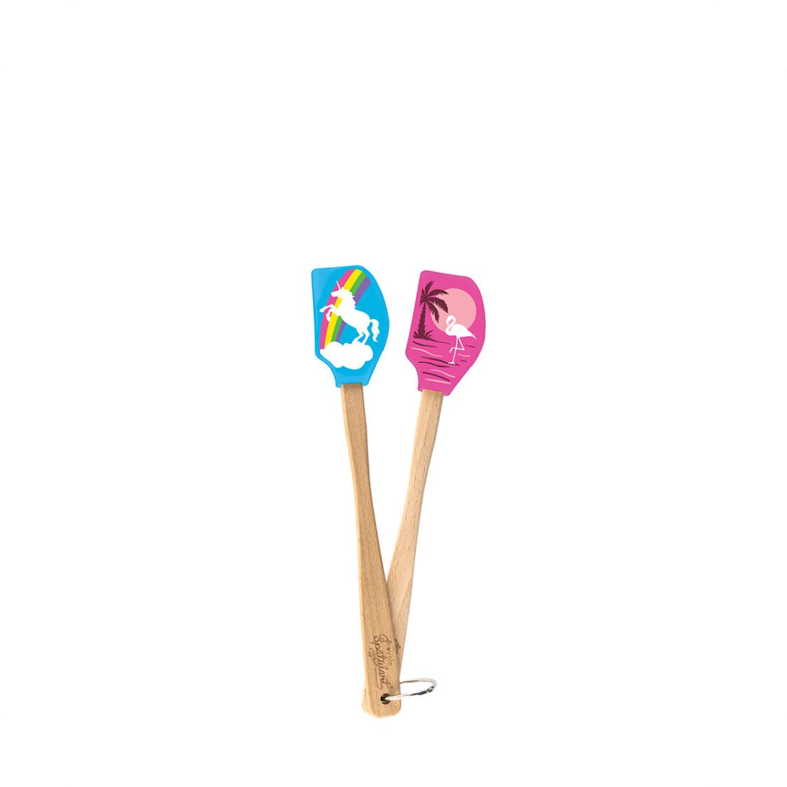 Tovolo Spatulart Set Of 2 Mini Spatulas Unicorn & Flamingo