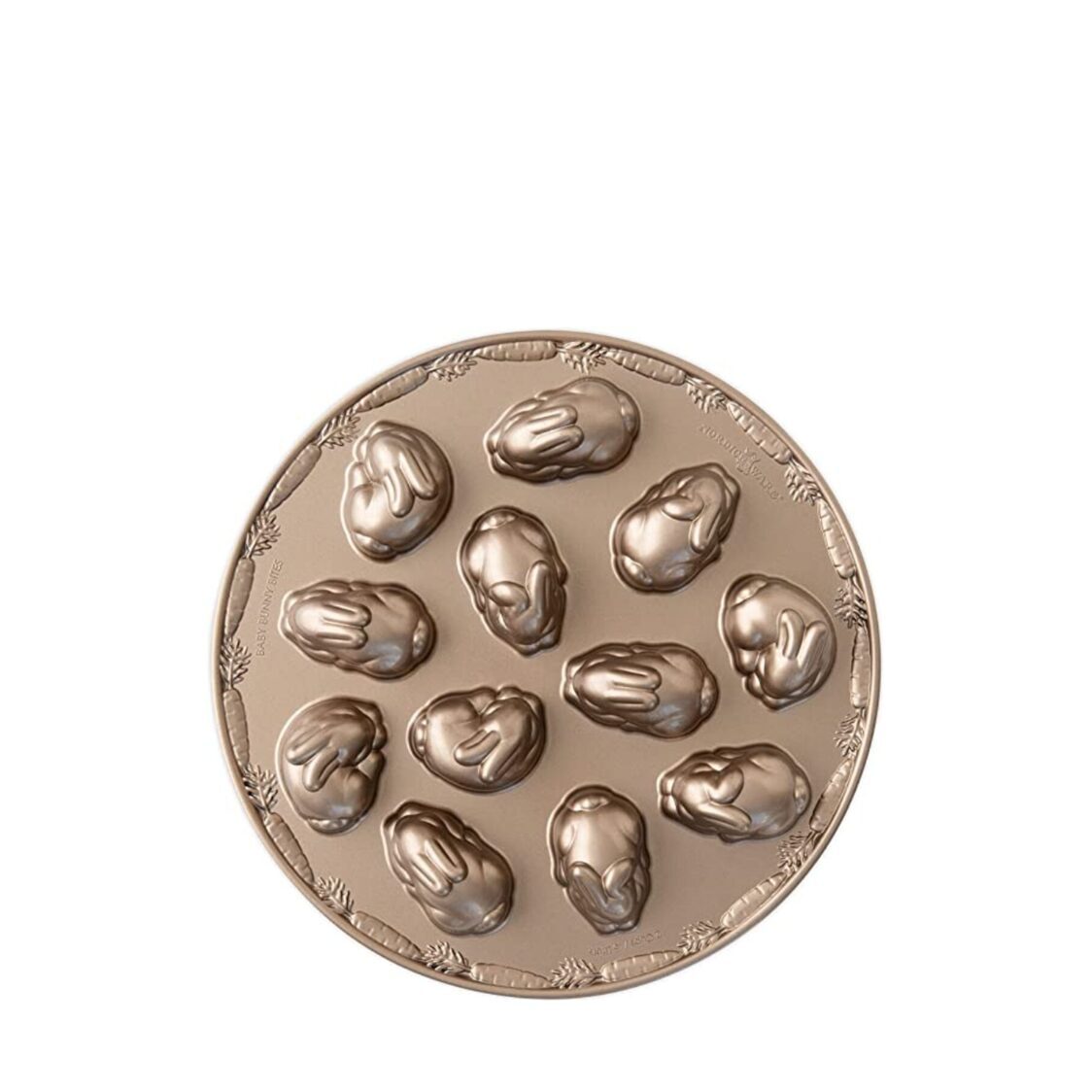 Nordicware Cast Aluminium Baby Bunny Bites Cakelet Pan Toffee 257NW-90148