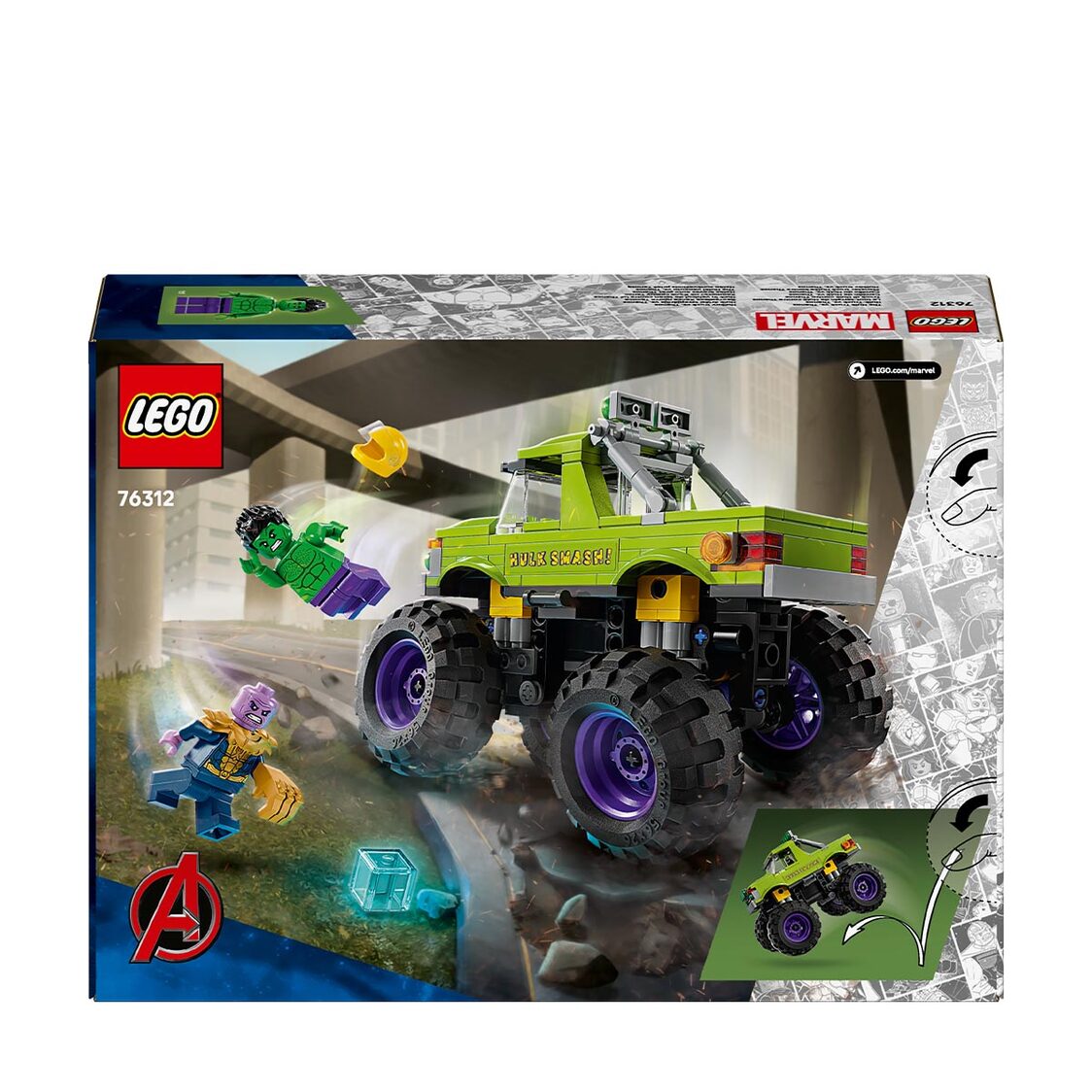 Lego The Hulk Truck vs. Thanos 76312