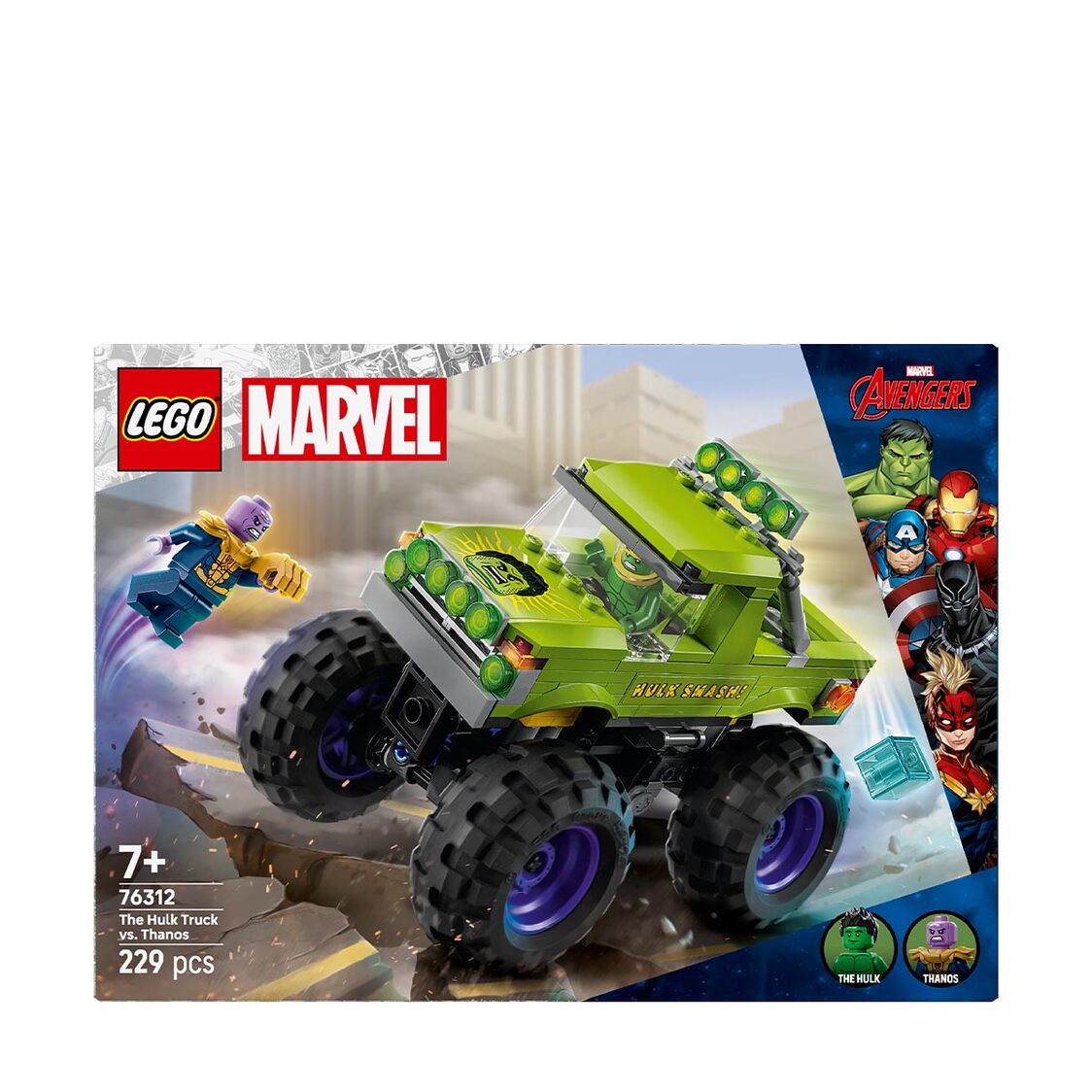 Lego The Hulk Truck vs. Thanos 76312