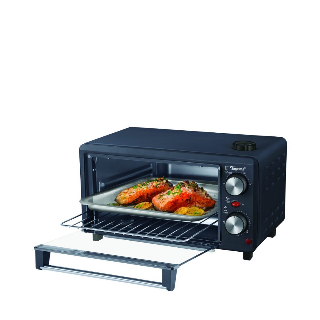 Toyomi Classic Toast & Steam Oven 12L - Matte Dark Grey TO 1230ST
