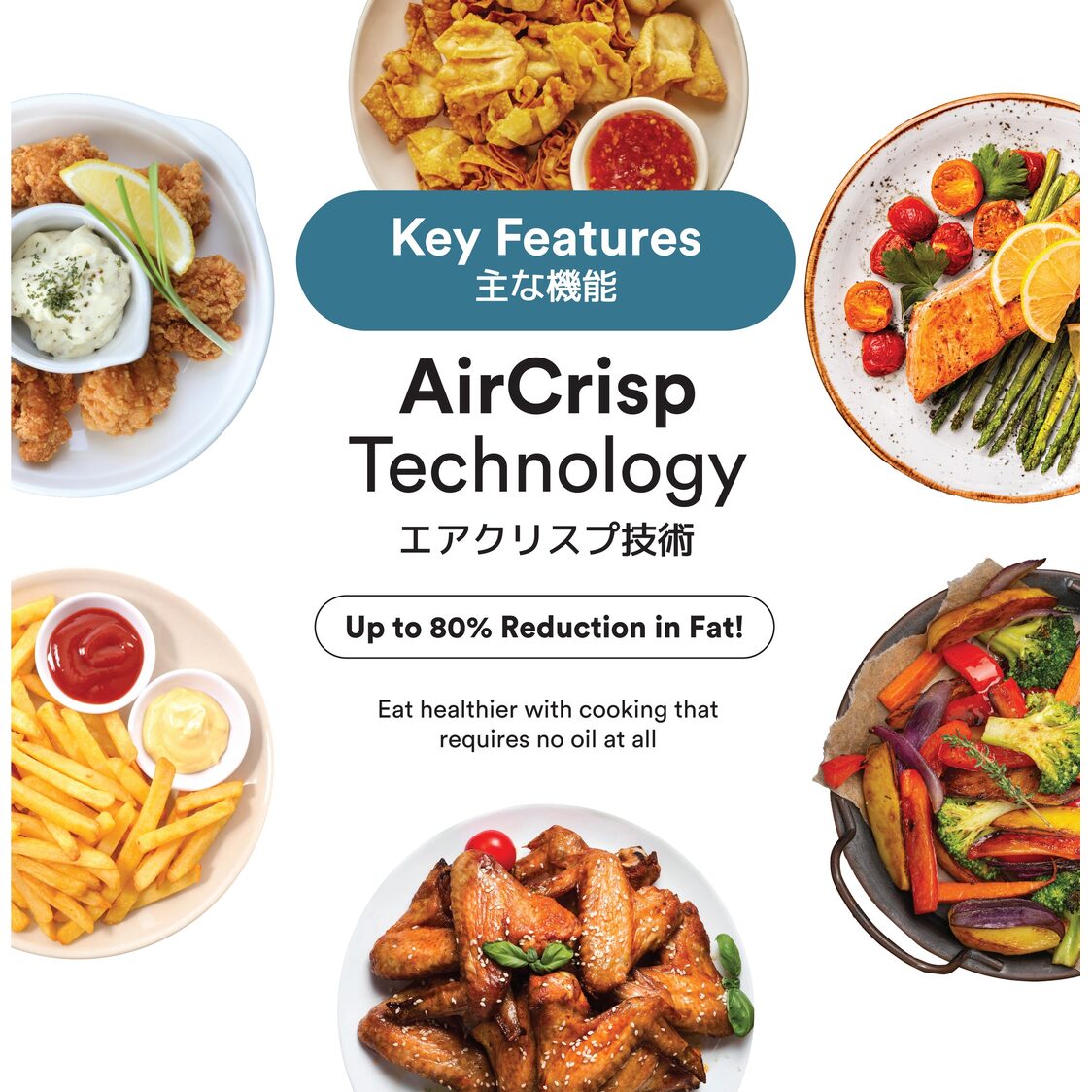 Toyomi AF3766 Matte Palette Air Fryer 3.7L