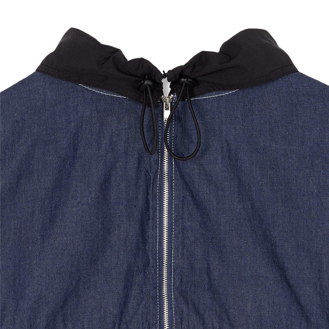 Studio Tomboy Detachable Collar Tunic Denim Dress Indigo