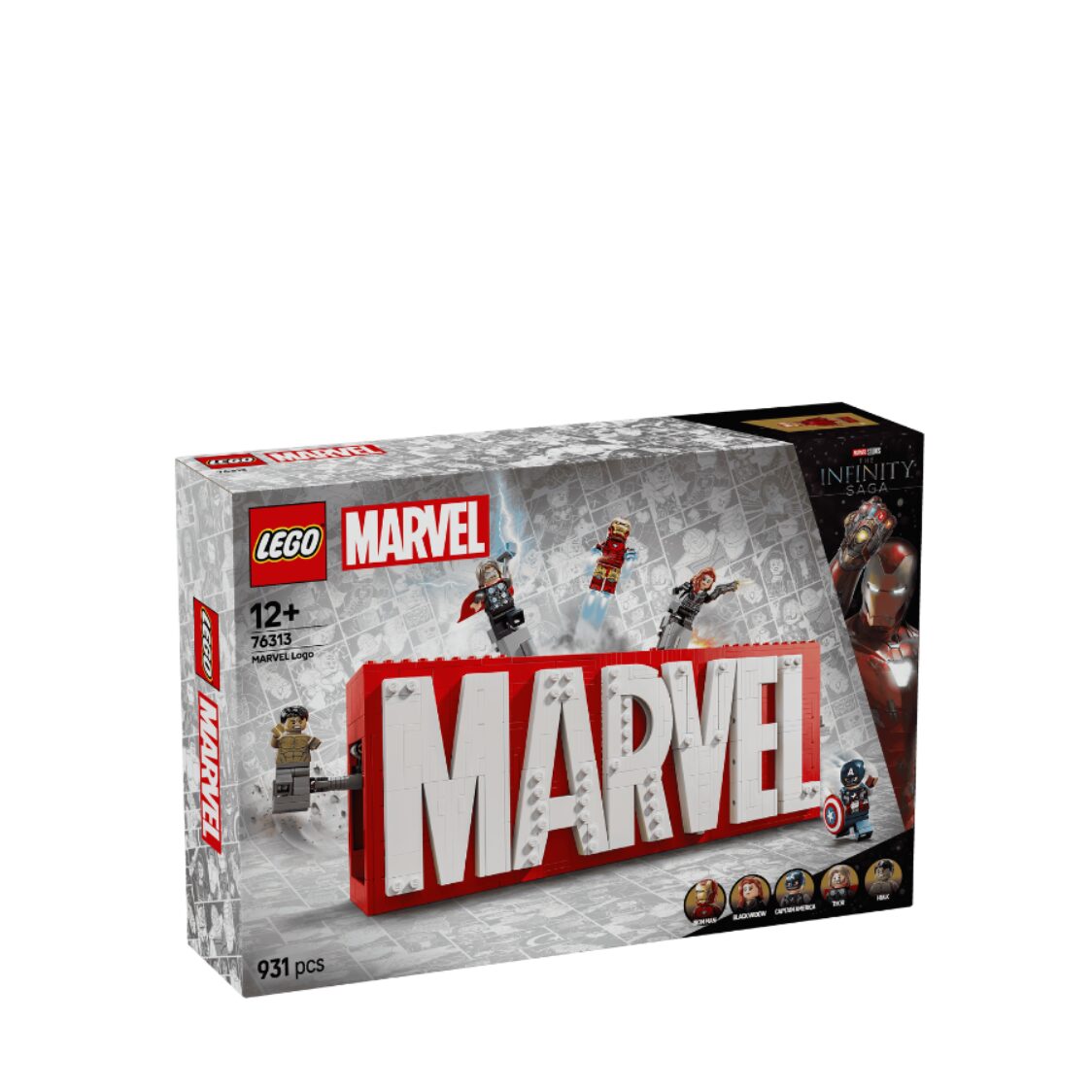 Lego MARVEL Logo & Minifigures 76313