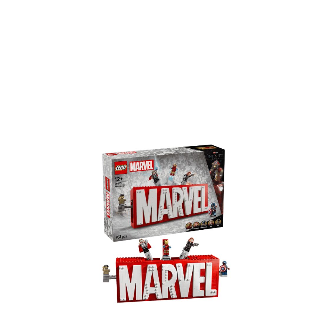 Lego MARVEL Logo & Minifigures 76313