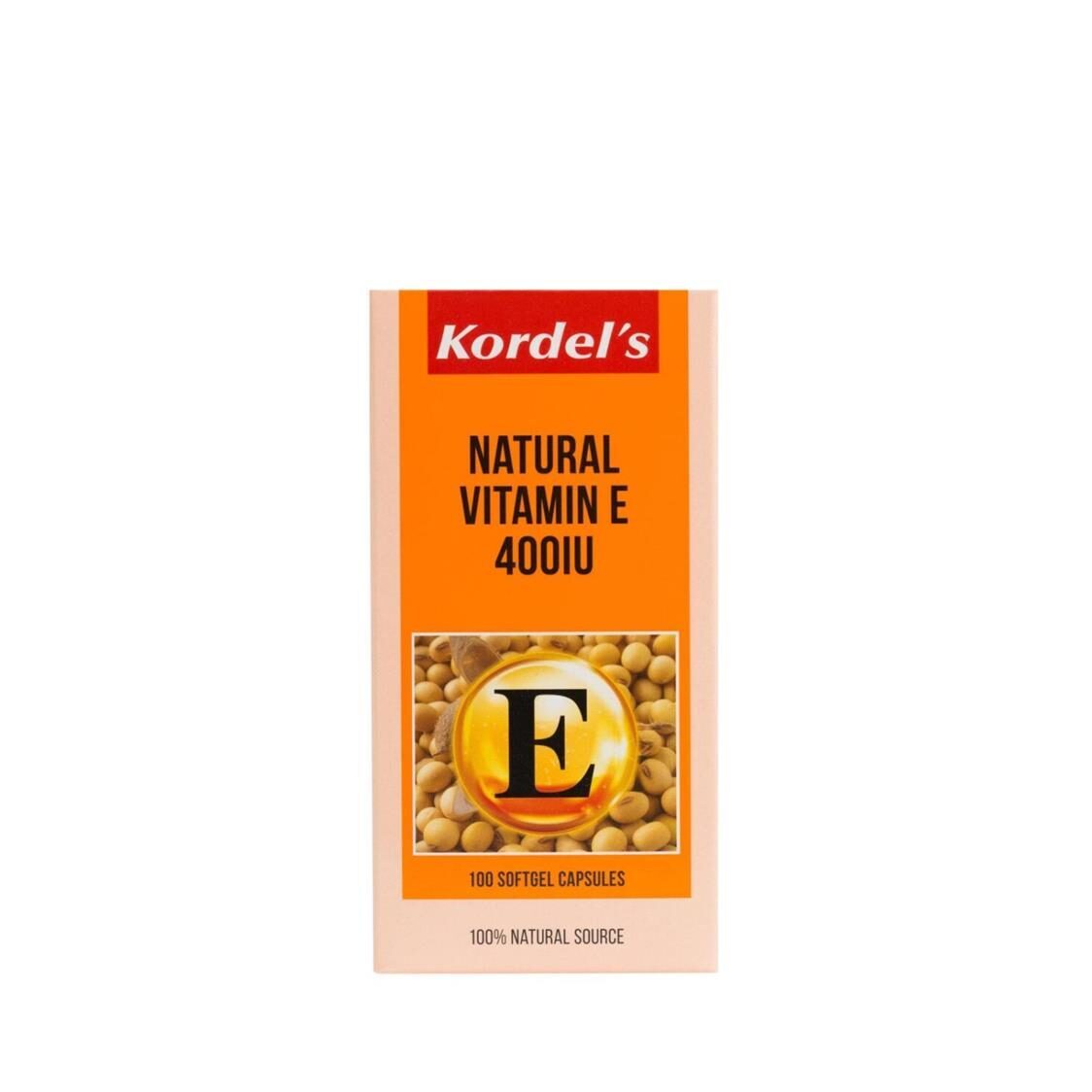 Kordel's Nnatural Vitamin E 400IU 100's