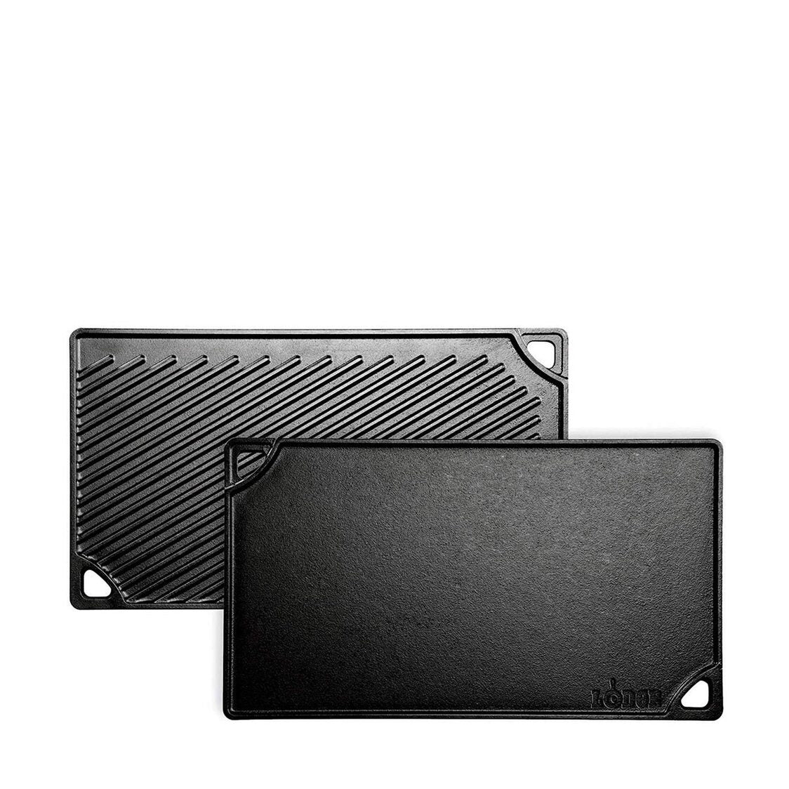 Lodge 16.75 x 9.5 Inch Seasoned Cast Iron Reversible Grill/Griddle