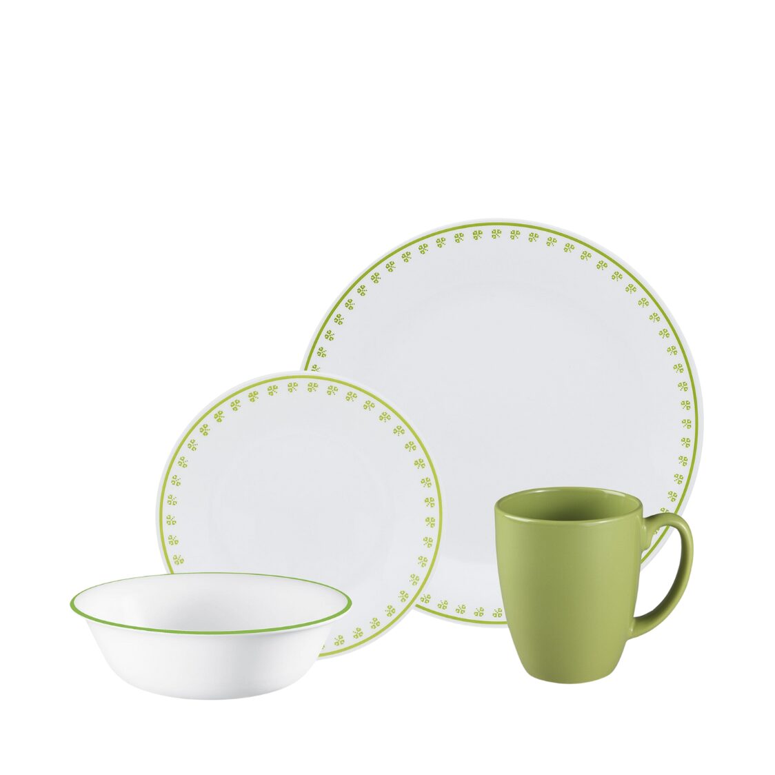 Corelle 16pcs Dinner Set - Green Clover