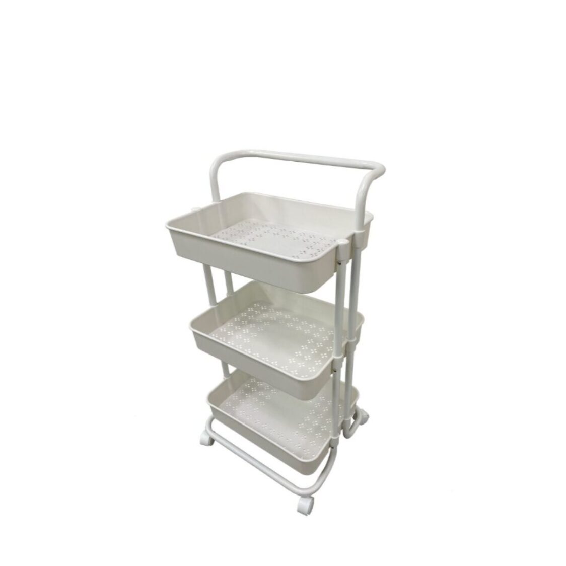 Rene Carro Kitchen Utility Trolley White (E70490)