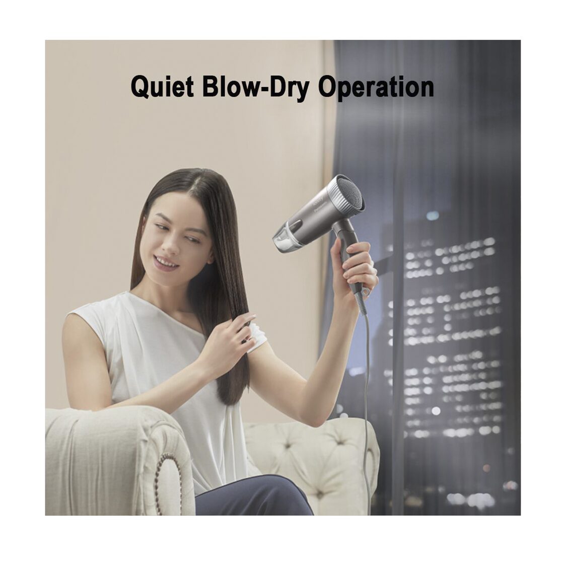 PANASONIC Ionity Hair Dryer 1500W - Silent (EH-NE44-T605)