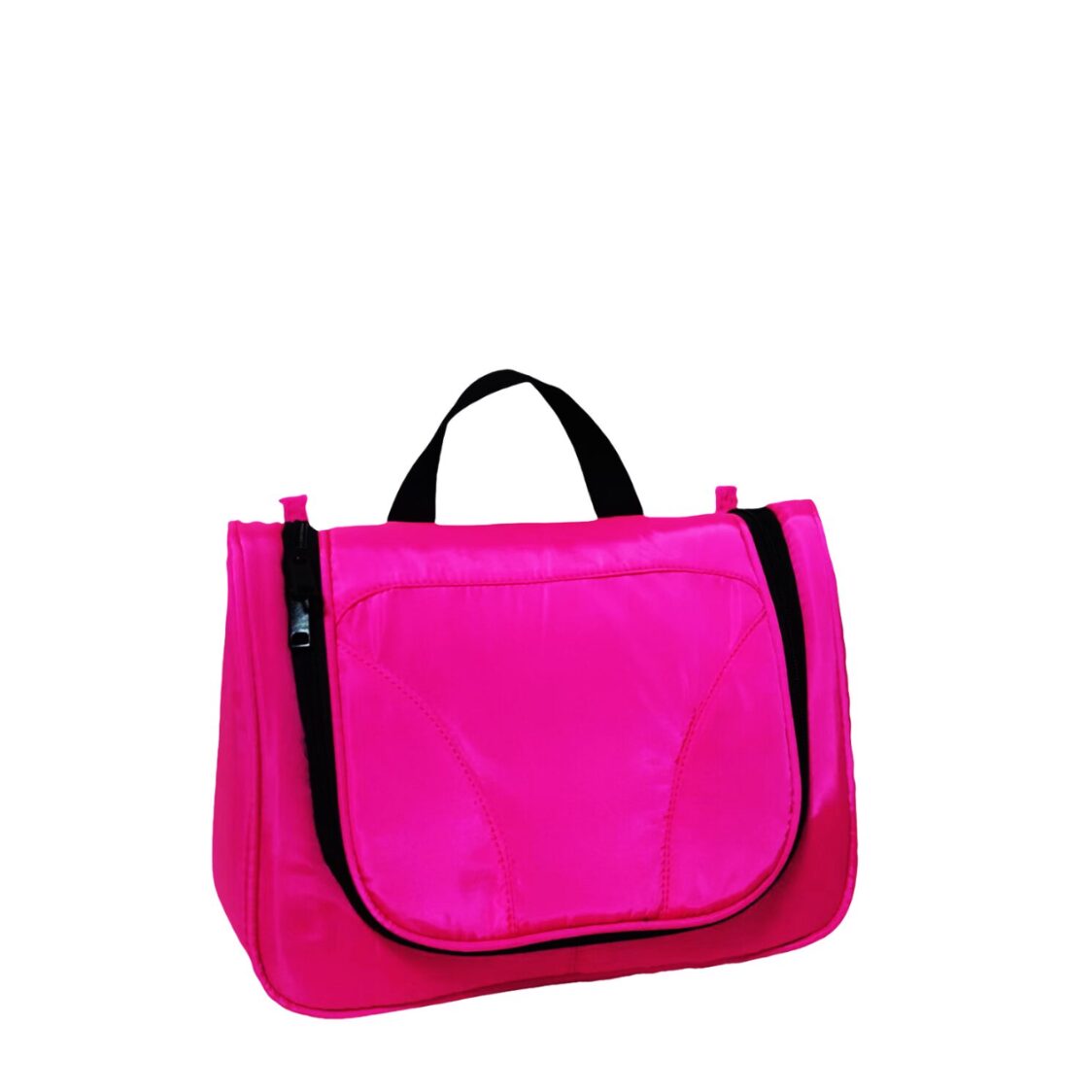 M Collection Toiletries Bag Pink Black L