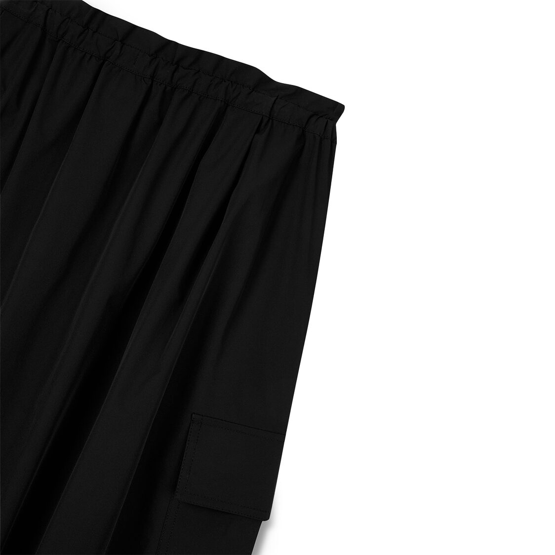 Studio Tomboy Poly Banding Long Skirt Black