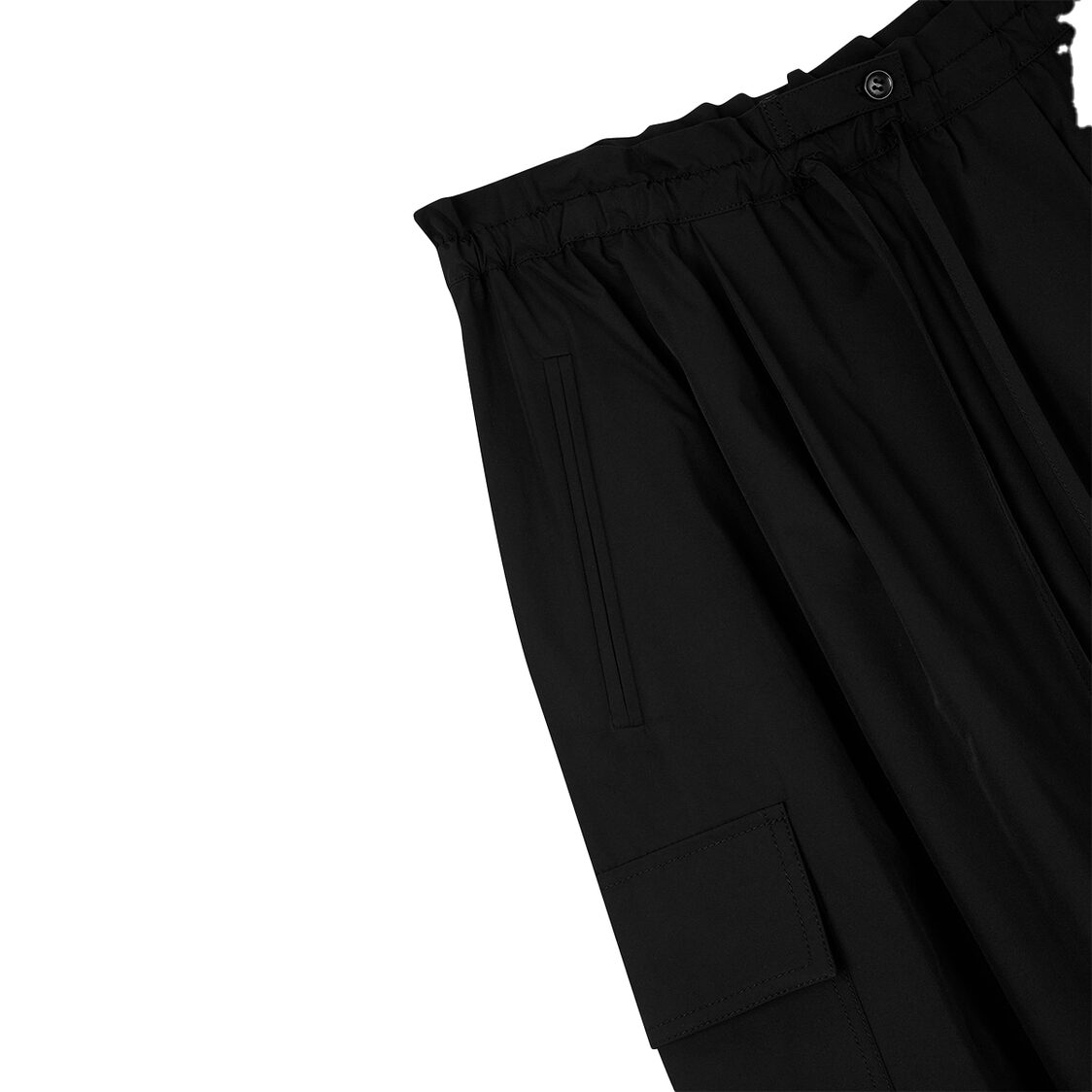 Studio Tomboy Poly Banding Long Skirt Black