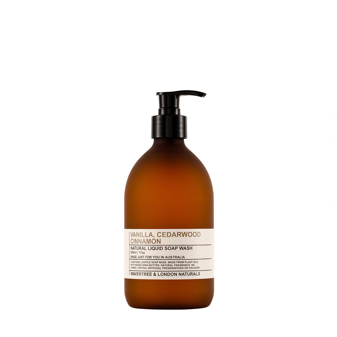 Wavertree & London Vanilla Cedarwood Liquid Soap 500ml