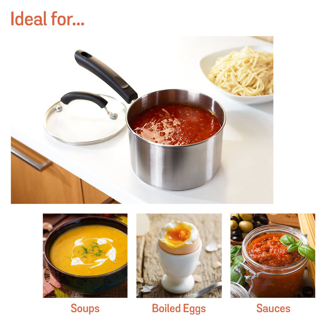 Meyer Centennial Stainless Steel Covered Saucepan (Induction)