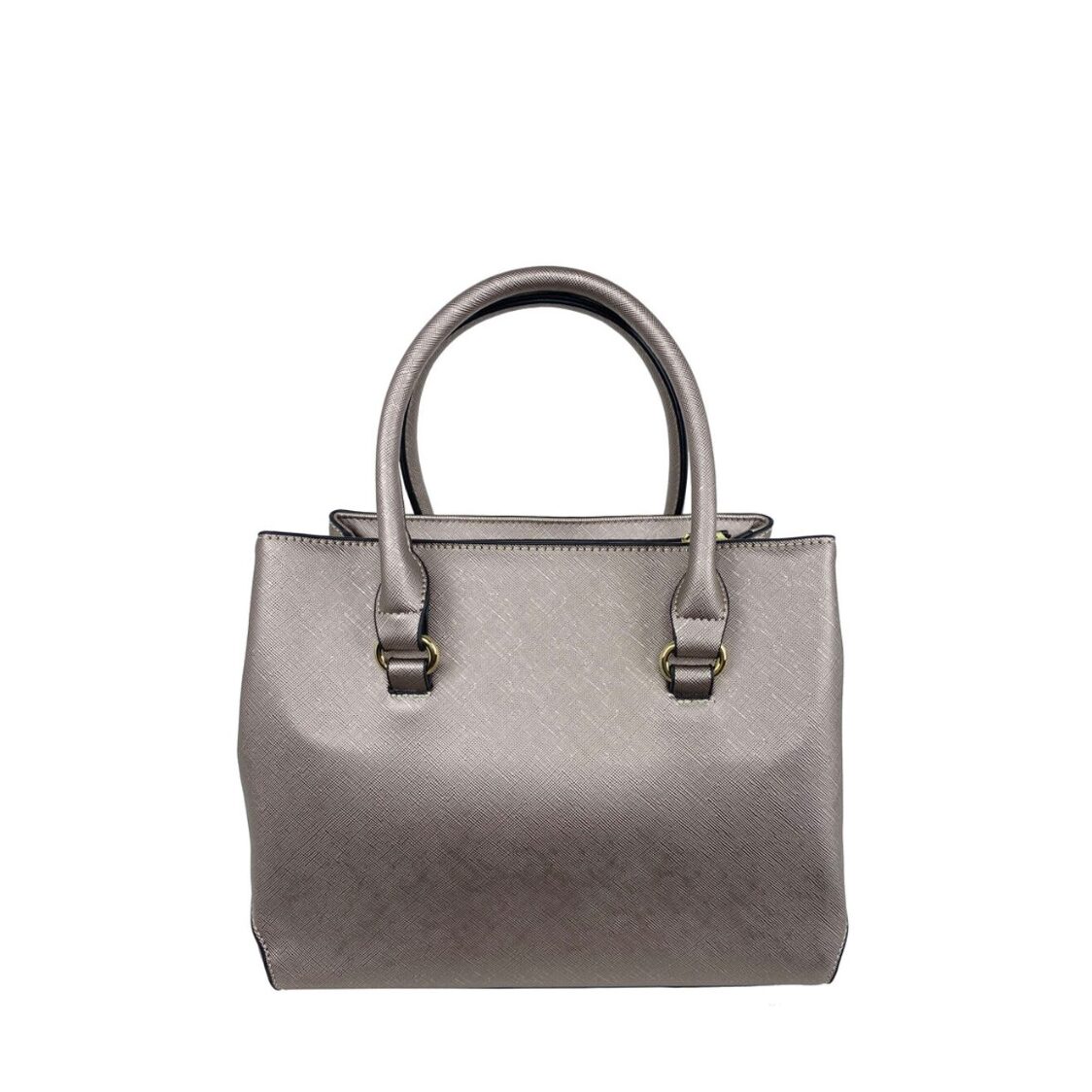 Mel&Co Saffiano-Effect Satchel Bag