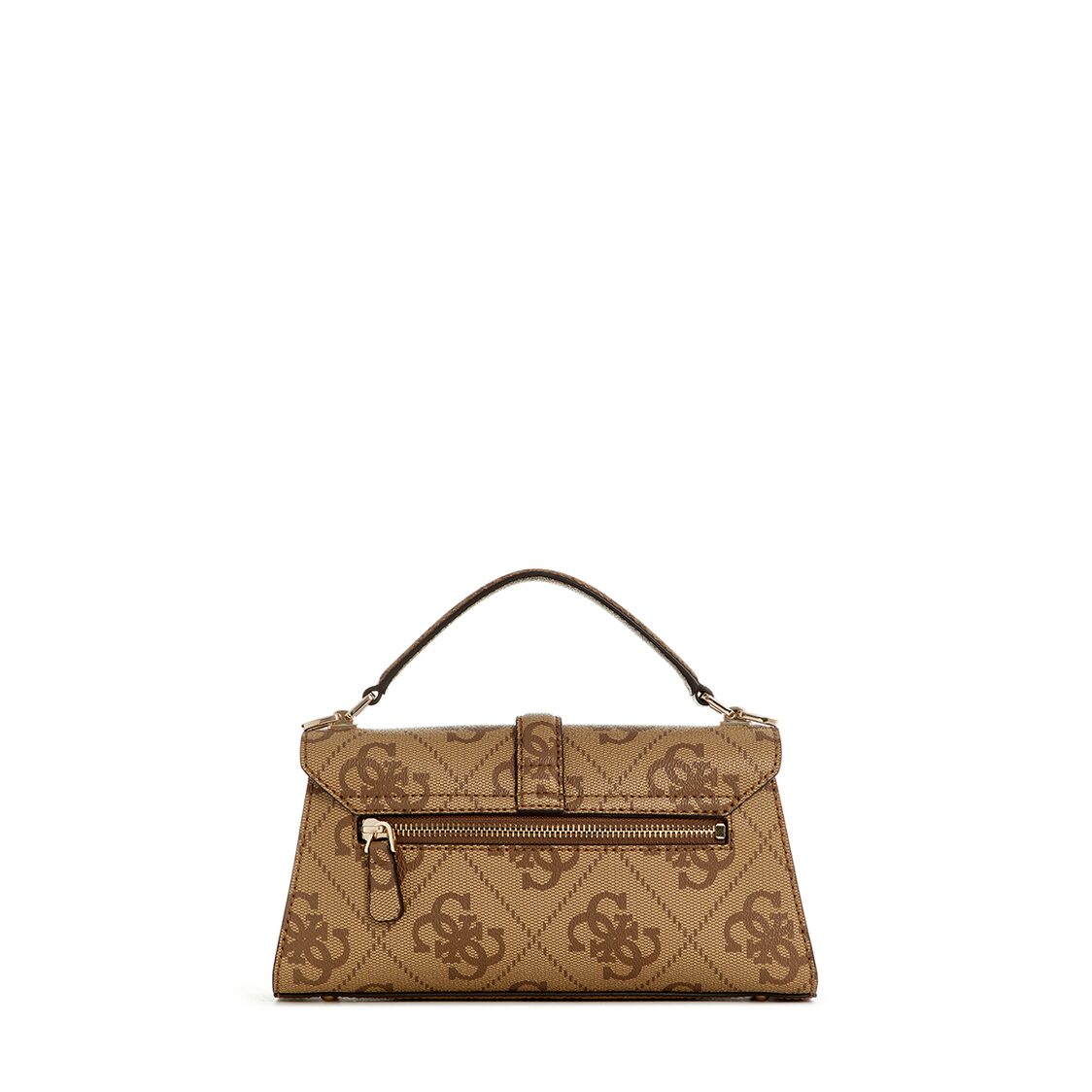 Guess Queensland Top Handle Flap - Latte Logo
