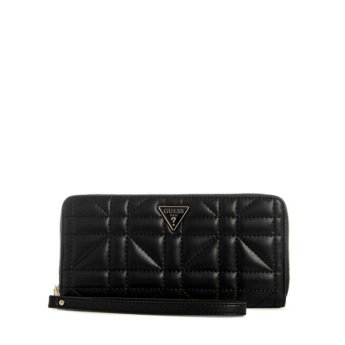 Guess Edita Slg Large Zip Around - Black