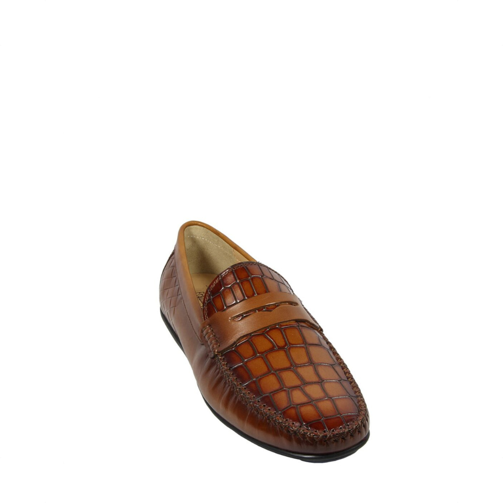 Frank Williams Men Shoes Slip-on Brown M011