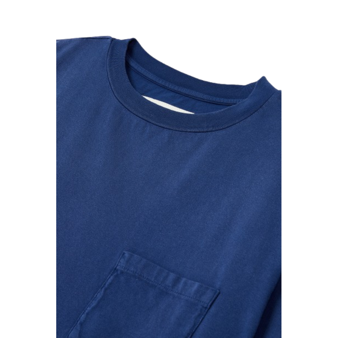 Man On The Boon Made In Usa Washed Pocket T Shirt Navy
