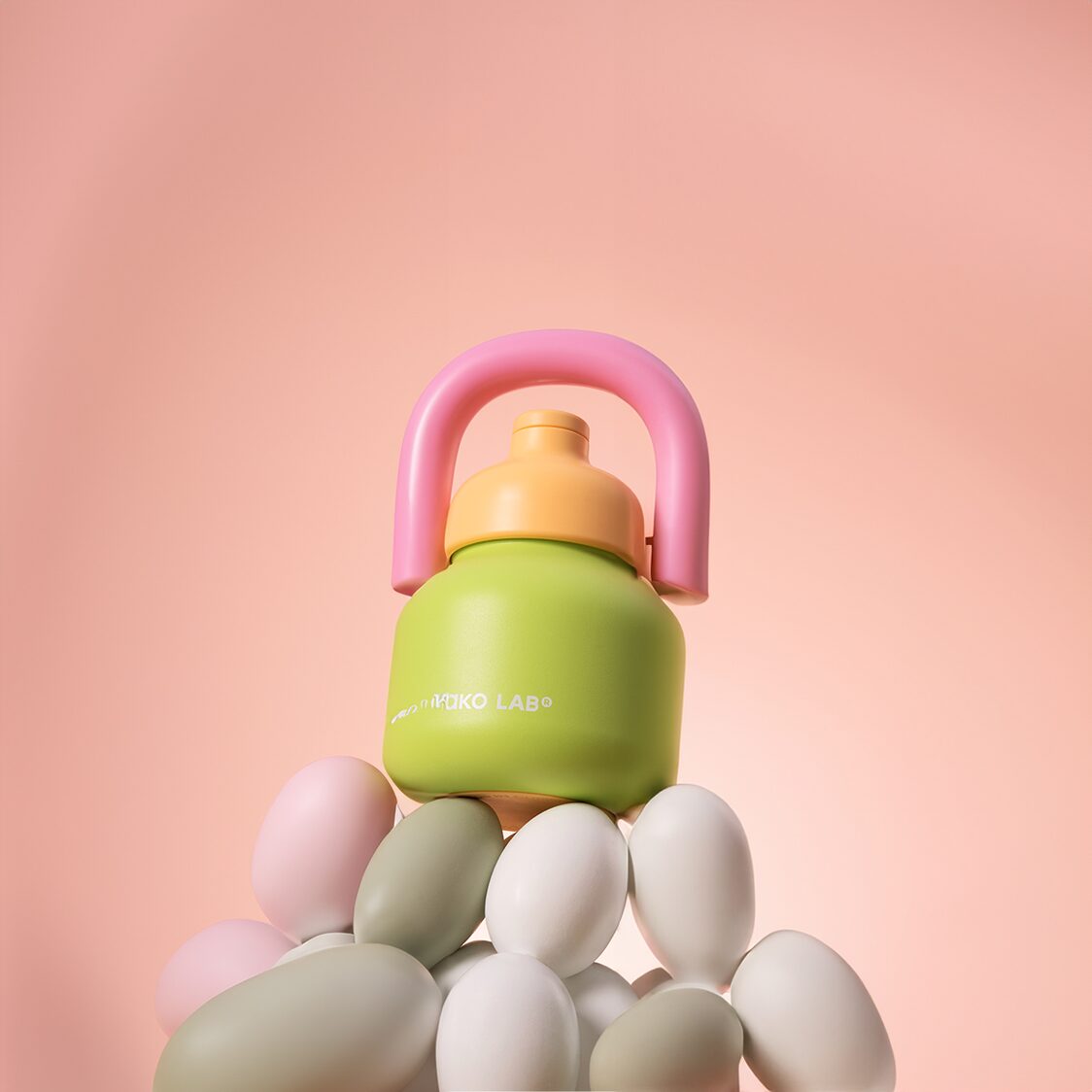 Chako Lab 1L Linlin Pot Green/Pink