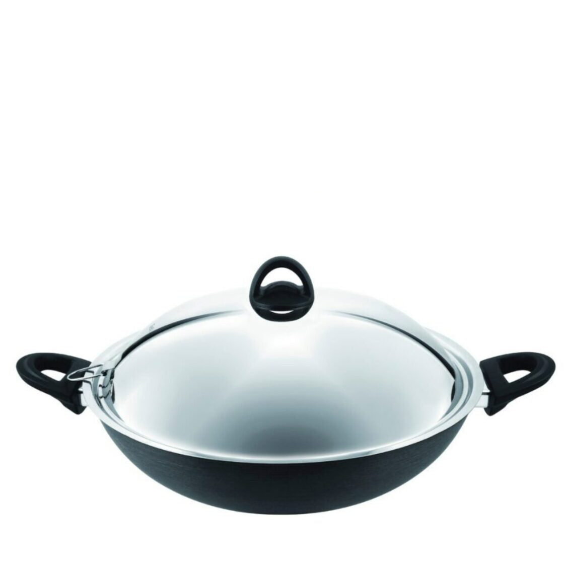 Tefal Novel Hard Anodized Induction Chinese Wok 36cm With Lid (A69698)
