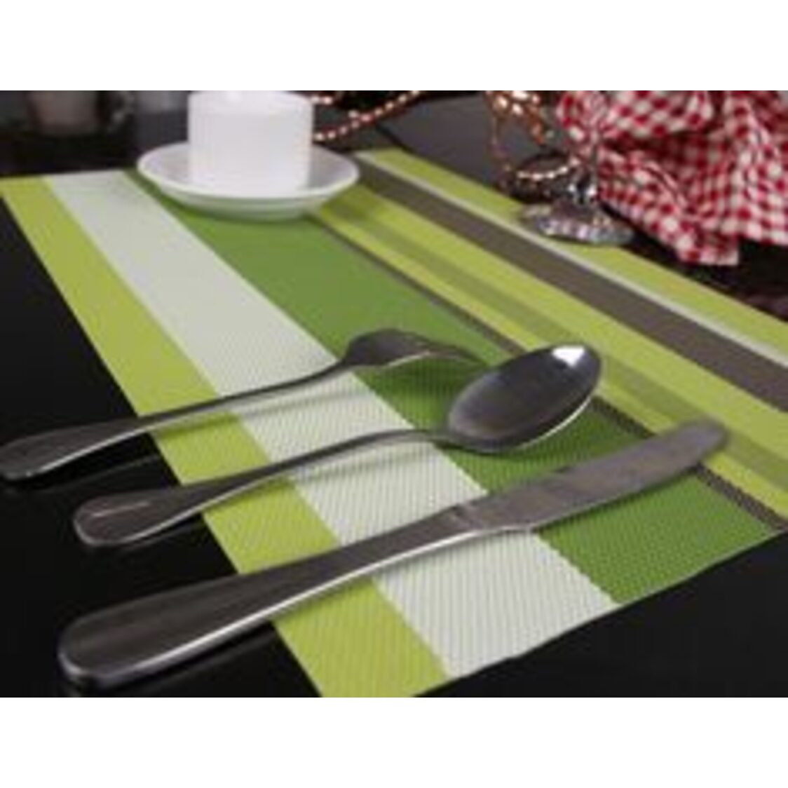 J. Rapee Stripes Placemat Lime