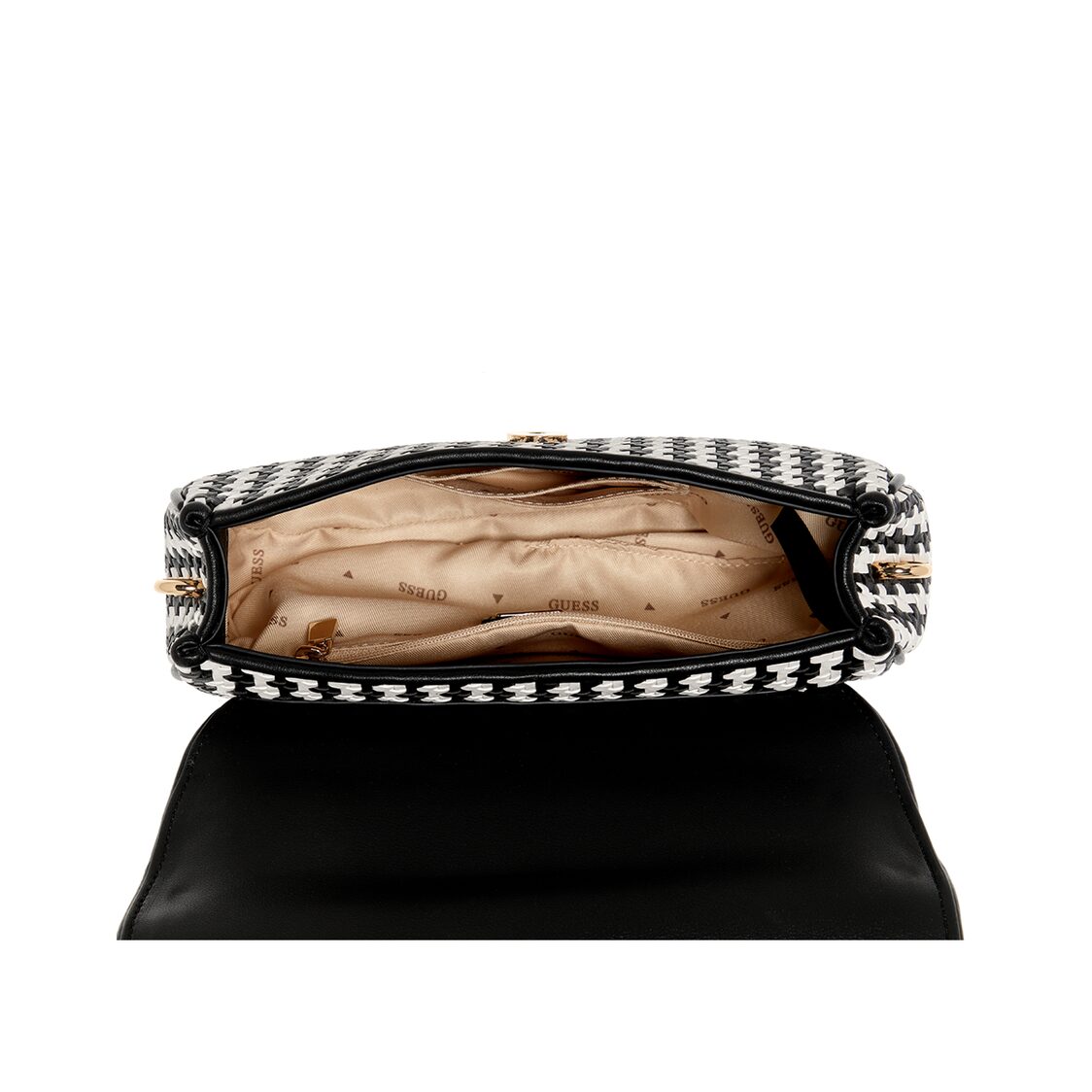 MIREMA TOP HANDLE FLAP,BLACK MULTI