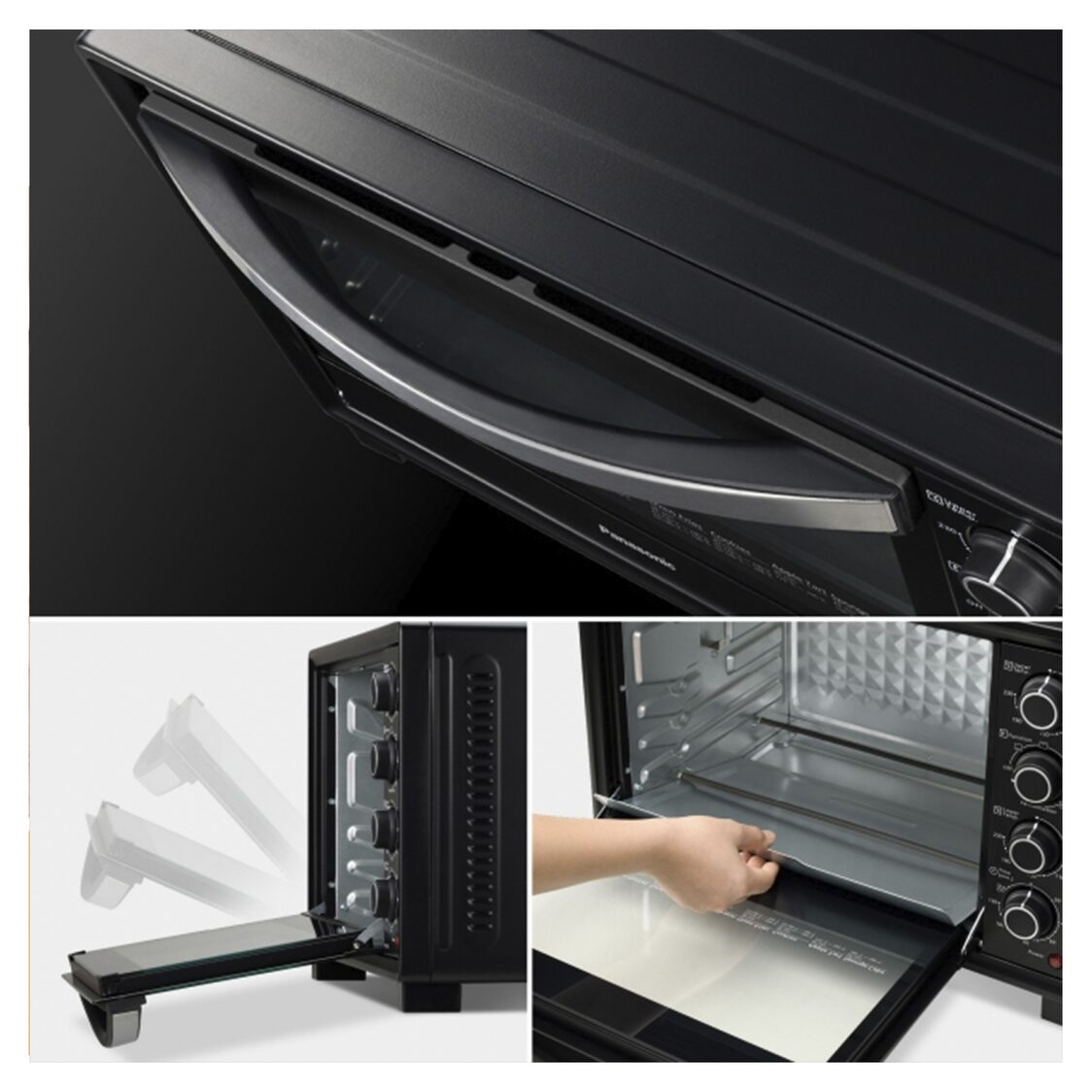 Panasonic Electric Oven With Rotisserie Fork & Convection 38L (NB-HB3801K)