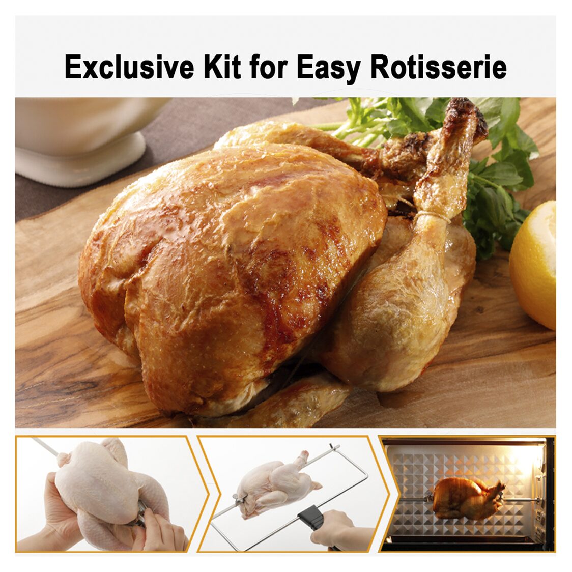 Panasonic Electric Oven With Rotisserie Fork & Convection 38L (NB-HB3801K)