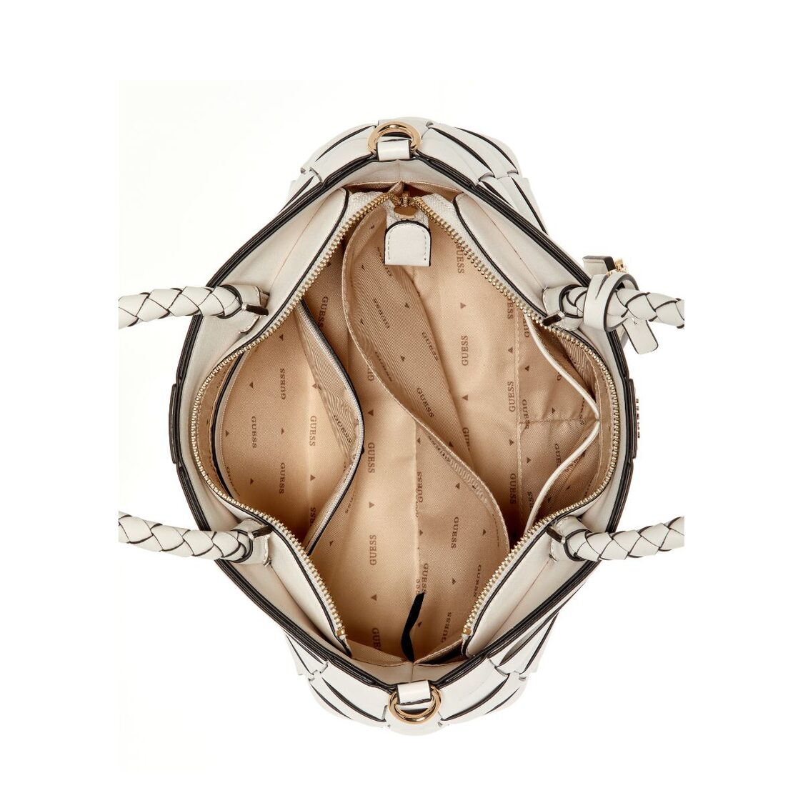 Guess Maylee Girlfriend Satchel - Off White