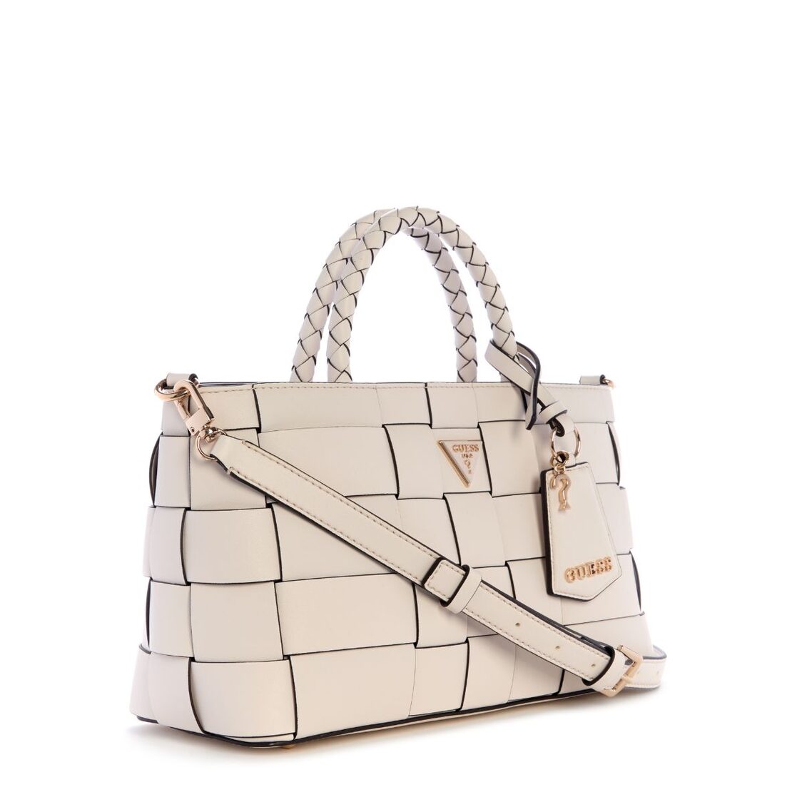 Guess Maylee Girlfriend Satchel - Off White