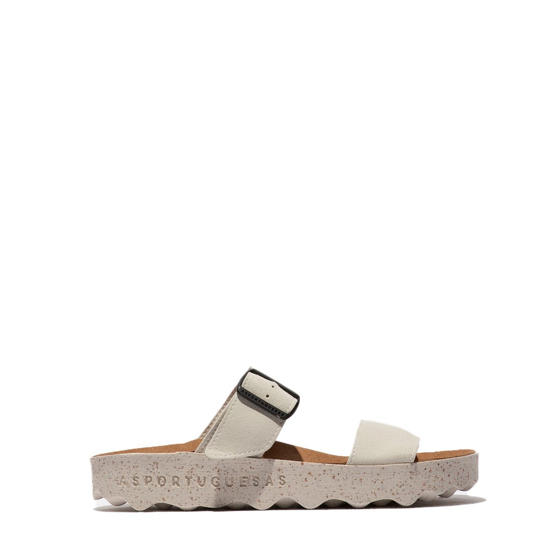 Asportugesas Coly 2Strap Eco Leather Sandal Off White
