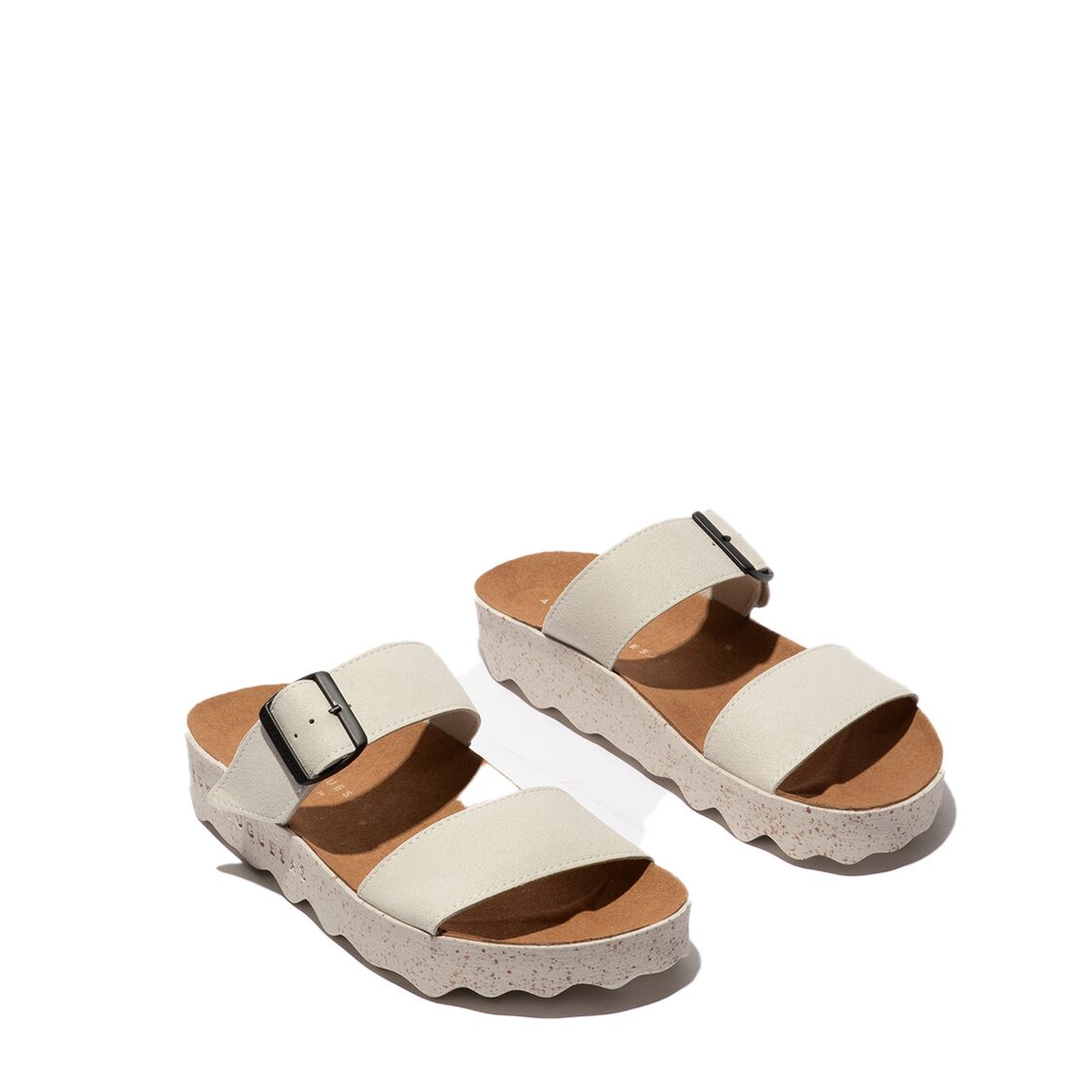 Asportugesas Coly 2Strap Eco Leather Sandal Off White