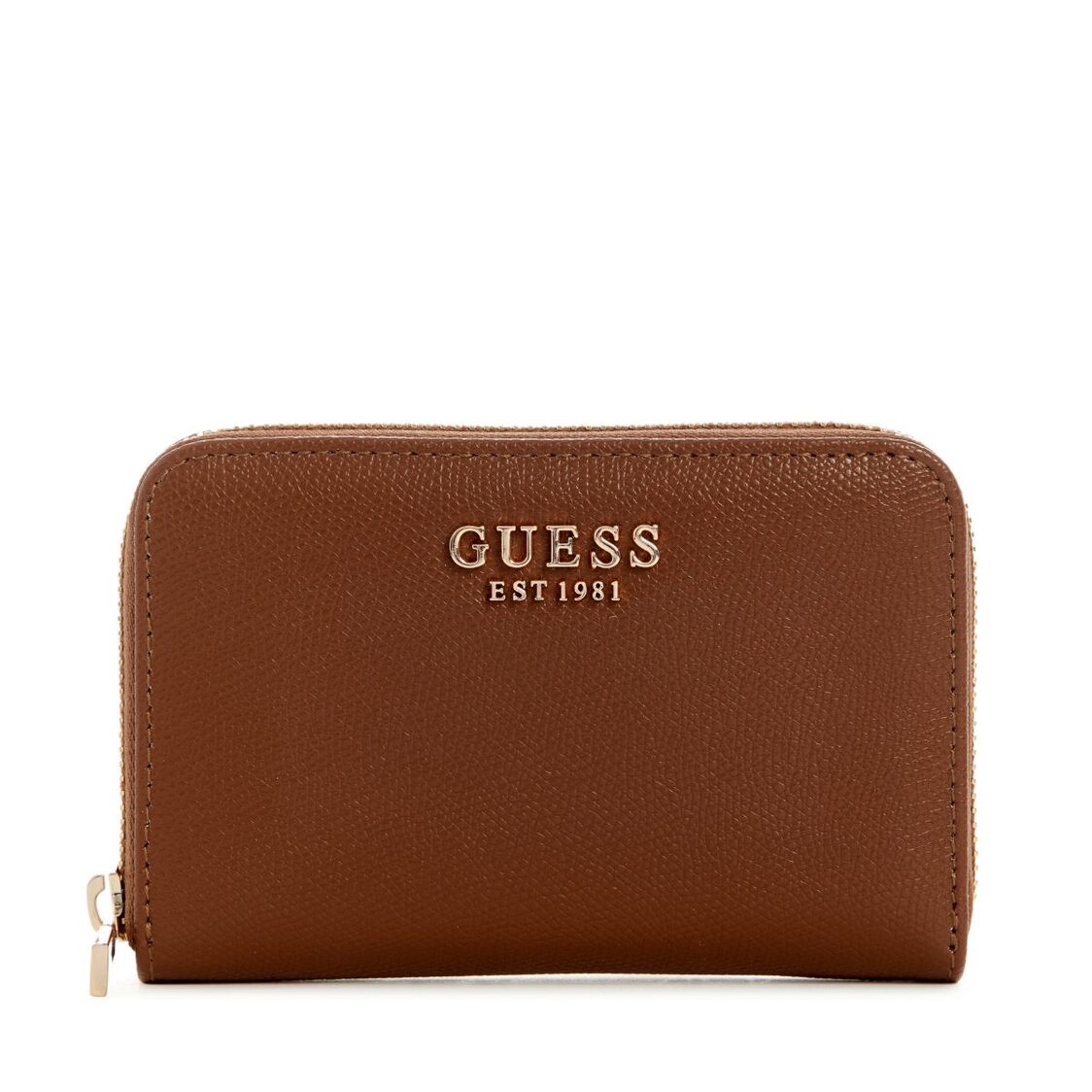 Guess Amorette Slg Med Zip Around - Cognac