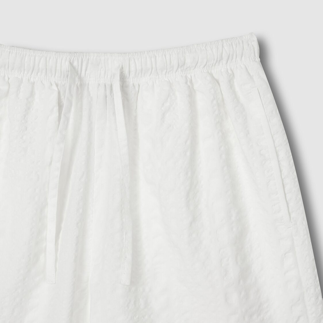 Jaju Women Cotton Rayon Seersucker Pajama Pants White