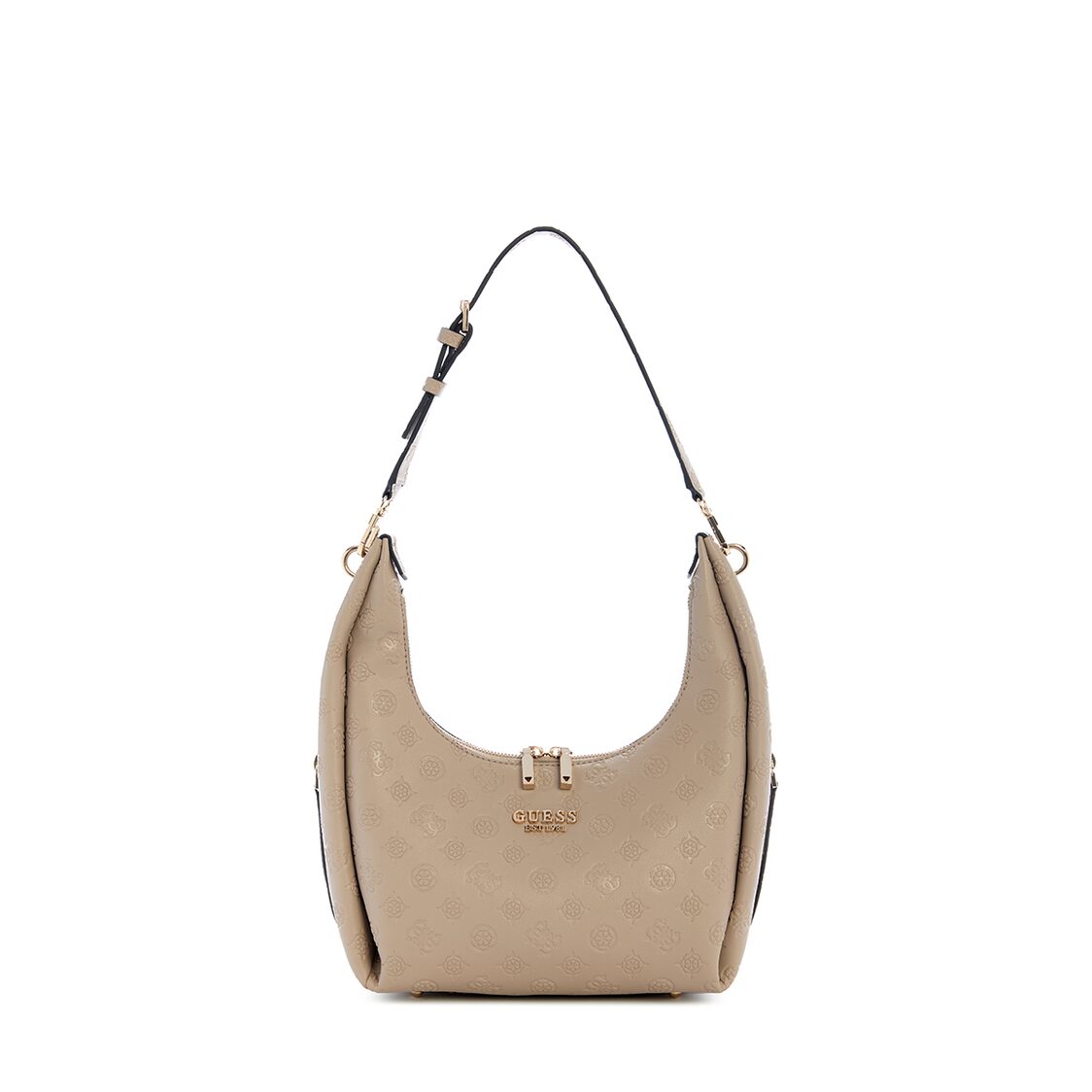Guess Phoebe Hobo Shoulder Bag - Simply Taupe Logo
