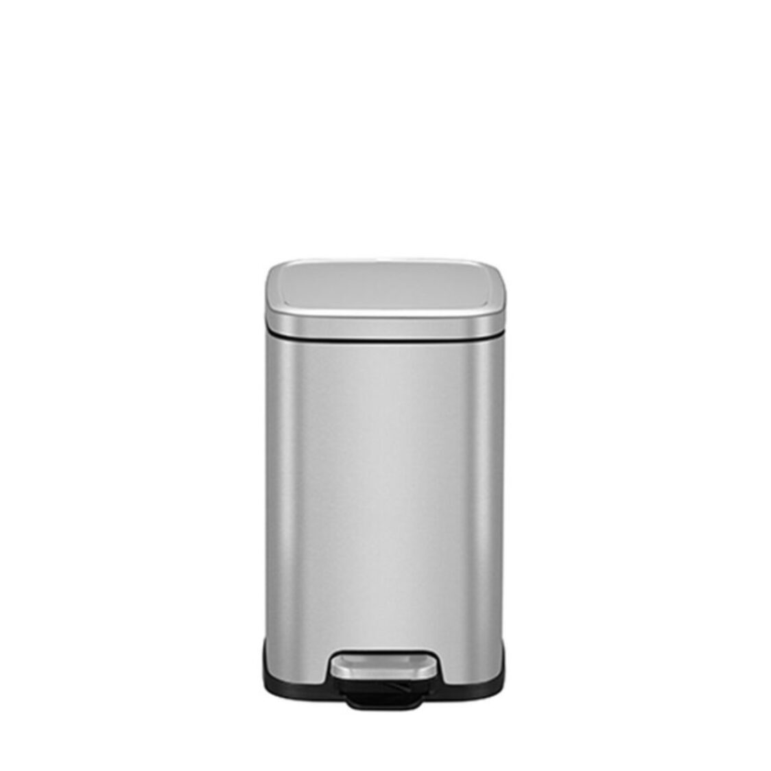 EKO Stainless Steel Rectangle Step Bin With Soft Closing Lid 9L Stella EK9384-9-MT