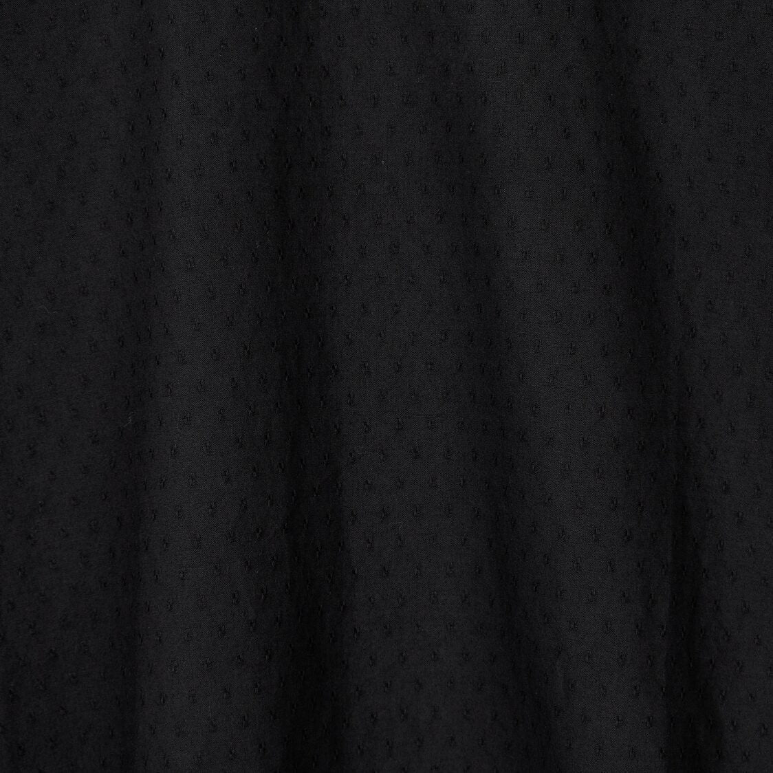 Jaju Women Eyelet Dobby Short Sleeve Pajama Shirt Black