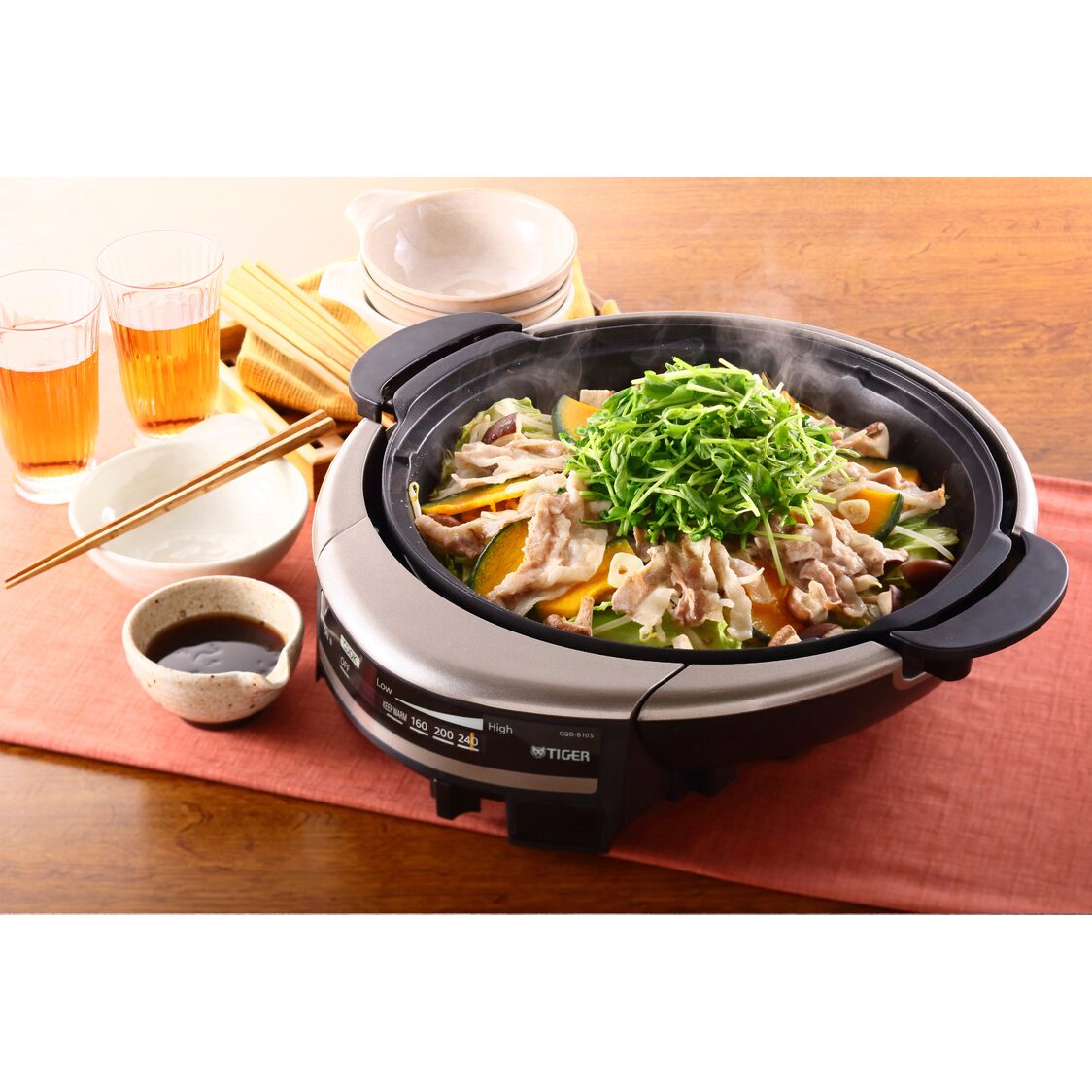 TIGER Electric Steamboat With Far Infrared Ceramic Coating (CQD-B10S)