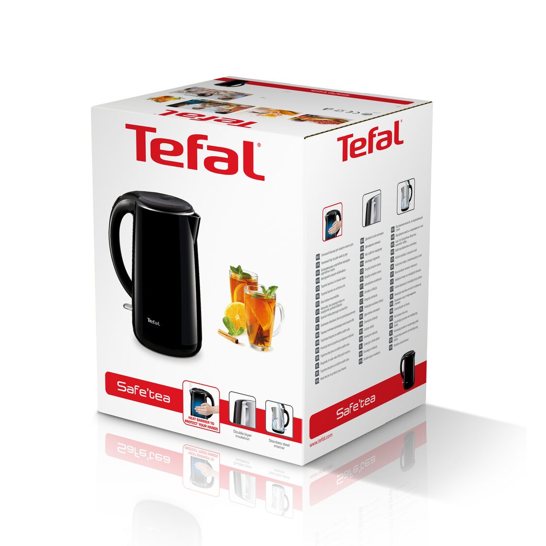 Tefal Safe Tea Kettle 1.7L - Black (KO2608)