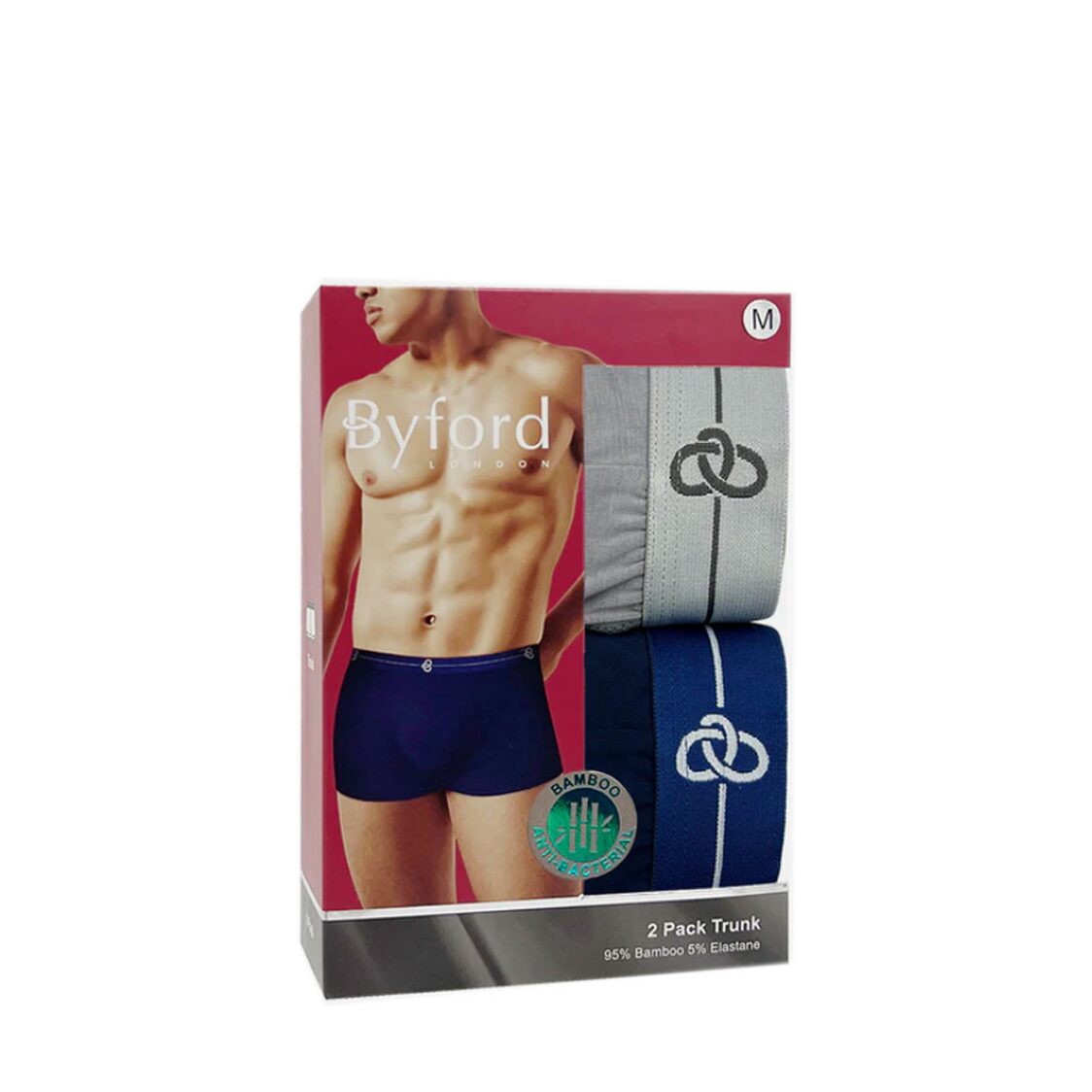 Byford 2pcs Men's Trunks Bamboo Elastane