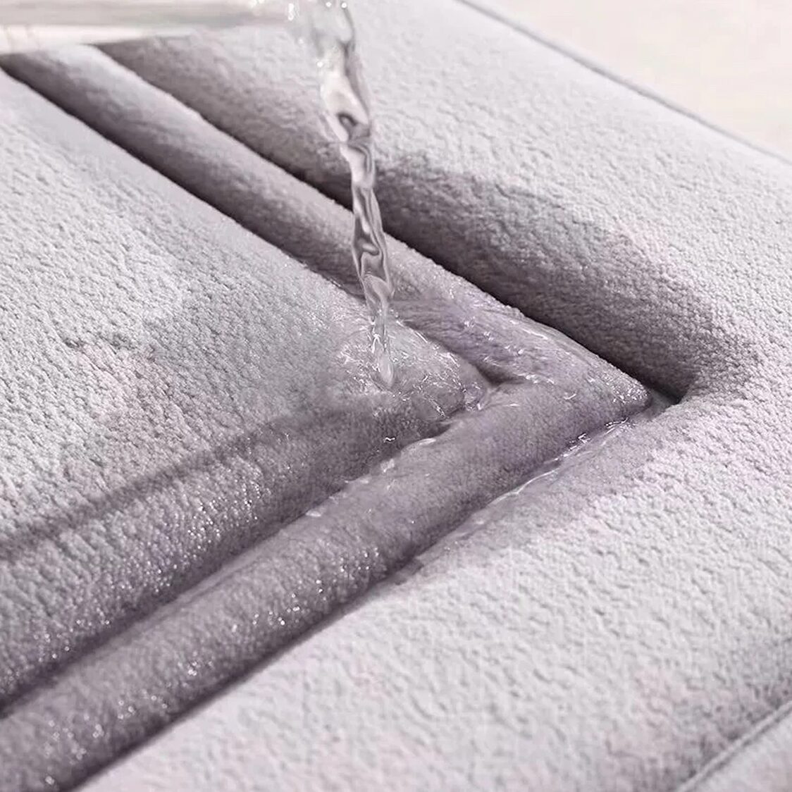 Metro Anti-slip Absorbent Memory Foam Bath mat 50*80Grey