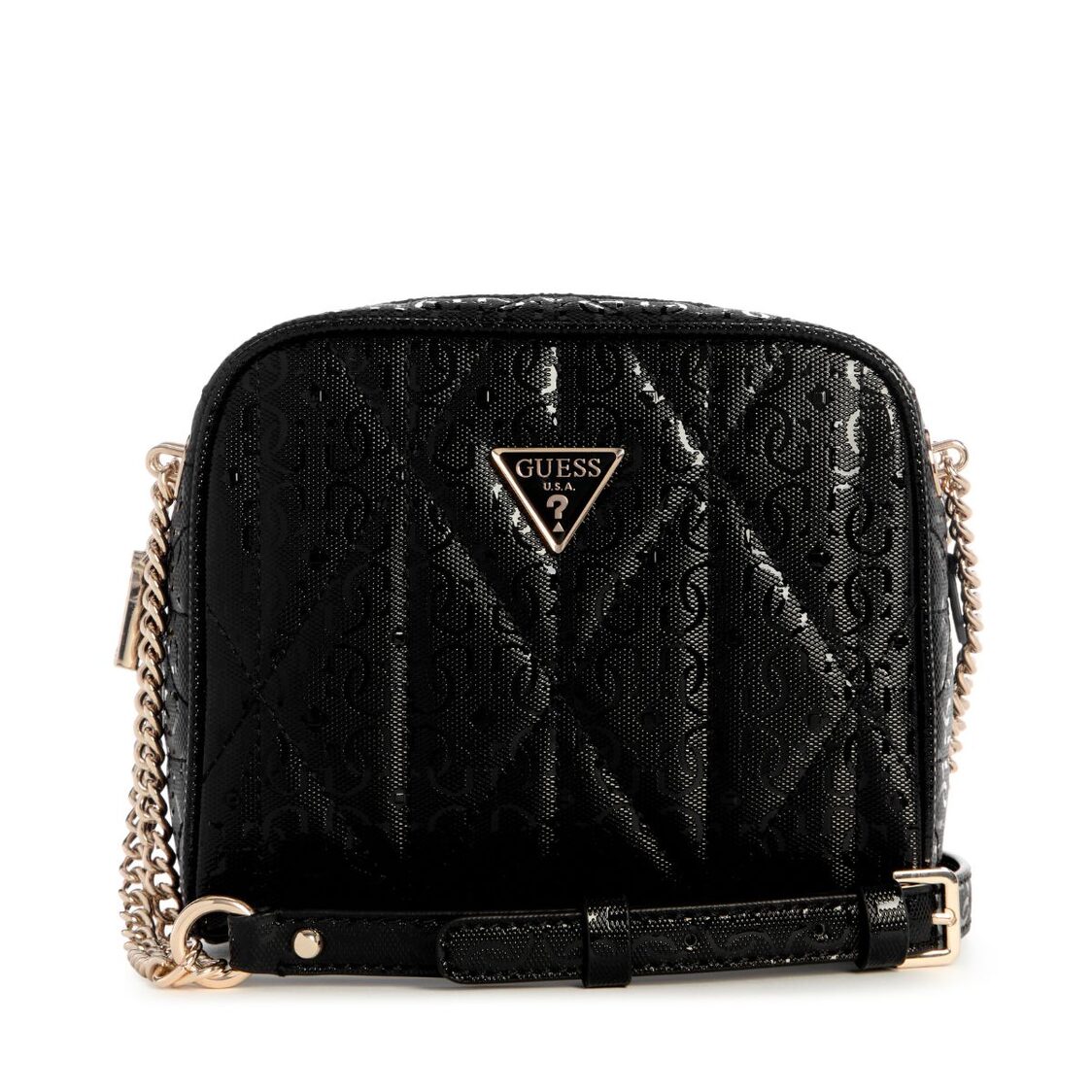 Guess Aldina Camera Crossbody - Black